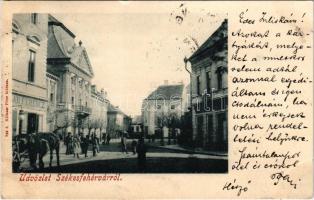 1898 Székesfehérvár, tér. Klökner Péter kiadása (apró szakadás / tiny tear)