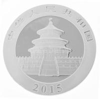 Kína 2015. 10Y Ag "Óriáspanda" kapszulában T:PP ujjlenyomat, kis ph.
China 2015. 10 Yuan ...