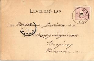 1899 Szekszárd, állami főgimnázium, Garay szobor, Fischhof Károly, Elkan üzlete. Fischhof Mór kiadás...