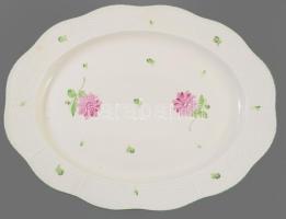 Herendi Tertia szervírozótál, jelzett,kis kopással, 41x31 cm