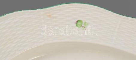 Herendi Tertia szervírozótál, jelzett,kis kopással, 41x31 cm