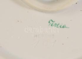 Herendi Tertia szervírozótál, jelzett,kis kopással, 41x31 cm