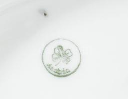 2 darab szószos edény, jelzett, egyiken kis kopással, h: 23 cm alatt