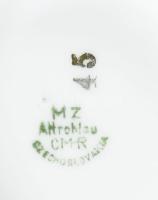 2 darab szószos edény, jelzett, egyiken kis kopással, h: 23 cm alatt