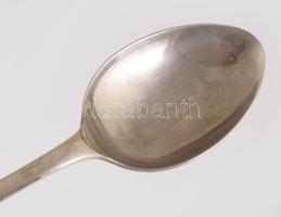 Ezüstözött salátaszervírozó pár, h: 33 cm