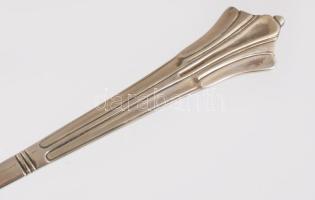 Ezüstözött salátaszervírozó pár, h: 33 cm