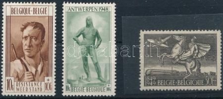 Belgium 1948-1949 Mi 828-829 + 845 (Mi EUR 105.-)