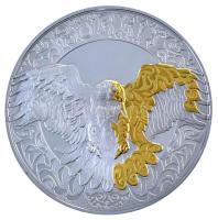 Kazahsztán 2022. 5000T részben aranyozott Ag "Kultikus nomád totemállatok - Burkit" kapszu...