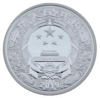 Kína 2019. 10Y részben multicolor Ag "A disznó éve" kapszulában, dísztokban T:PP
China 20...