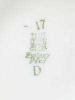 Zsolnay 4 darab virágmintás csésze, jelzett, kis kopással