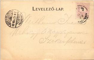 1899 Zólyom, Zvolen; római katolikus templom, látkép, indóház, vasútállomás. Nagy László kiadása / c...