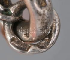 Ezüst (Ag) nyaklánc korallal, jelzett, h: 54 cm, bruttó: 4,4 g