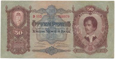 1932. 50P "D 153 028979" T:F szép papír
Adamo P14
