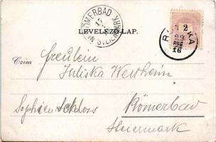 1899 Ruttka, Vrútky; pályaudvar, vasútállomás. Moskóczi Ferencné kiadása / railway station