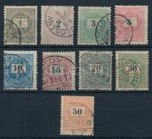 1899 9 db krajcáros bélyeg a sorból (35.000)