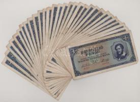 1945. 1.000.000P (30x) mind más sorozatszámmal, "N 003" és "N 394" között T:F,VG Adamo P25