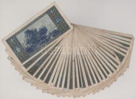 1945. 1.000.000P (30x) mind más sorozatszámmal, "N 003" és "N 394" között T:F,VG...