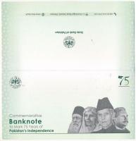 Pakisztán 2022(DN) 75R "A függetlenség 75. évfordulója" "0000000" sorszámú minta...