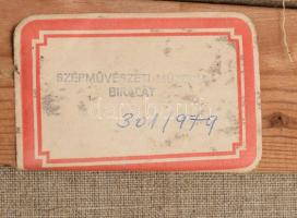 Teniers, David Ifj. (1610-1690) után, XVIII. sz. festő: Mulatozók a fogadó előtt. Olaj, vászon. Jelz...