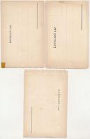 16 db RÉGI magyar motívum képeslap: Károlyi Gy. vármegye térképek, több javított vagy sérült, duplik...