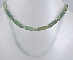 Jáde nyaklánc, h: 39 cm
