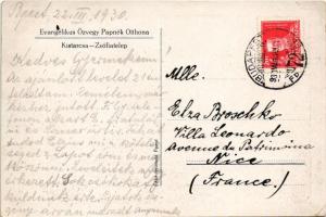 1930 Kistarcsa-Zsófiatelep, Evangélikus Özvegy papnék Otthona. Fébé nyomda (EB)