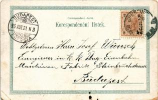 1898 Mladá Boleslav, Mestská budova, Kasárna c.k. zemské obrany, Dekansky chrám, Staré mesto. H. Glü...