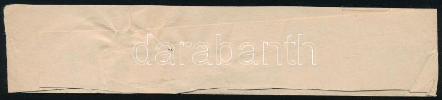 1900 1899-es Hírlapbélyeg teljes címszalagon / 1899 Newspaper stamp on complete wrapper