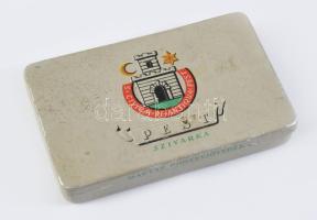 Magyar Dohányjövedék Pest szivarka fémdoboz, 11x7x1,5 cm