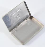 Magyar Dohányjövedék Pest szivarka fémdoboz, 11x7x1,5 cm