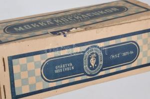 1959 Szerencsi Cukorgyár 1 kg-os mokka kockacukor doboz, 20x8,5x6,5 cm