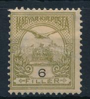 1900 Turul 6f zöldesolaj színben, csillagvízjellel (27.000)