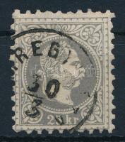 1867 25kr szürkésibolya "(NYÍ)REGY(HÁZA)" (95.000)