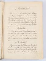 ca 1880 Kézzel írt szakácskönyv, német nyelven. 225 oldalon, tartalomjegyzékkel, névmutatóval, Aranyozott vaknyomott egészbőr kötésben