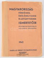 Magyarország fürdőinek, üdülőhelyeinek és ásványvizeinek ismertetője. Összeáll.: Moll Károly, Groó Béla, Kunszt János. Bp., 1942, Országos Balneológiai Egyesület, 2+167 p. +1 (kihajtható térkép) t. Kiadói papírkötés, sérült borítóval, javított gerinccel.