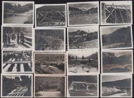 ca 1940-1950 21 db vegyes katona fotó