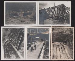 ca 1940-1950 21 db vegyes katona fotó