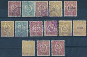 14 db Békéscsaba városi okmánybélyeg