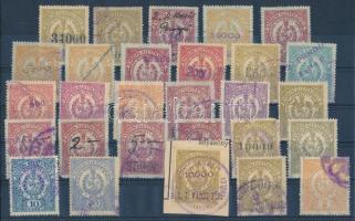 28 db Békéscsaba városi okmánybélyeg