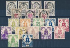 19 db Kecskemét városi okmánybélyeg