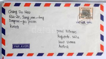 Levelek, blokkok, kisívek, teljes ívek, FDC-k európai, ázsiai és afrikai országokból, osztrák bélyeg...