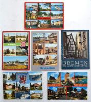 Németország modern képeslap tétel, 900-1.000 db képeslap cipős dobozban