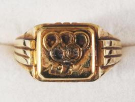 1964 Dömötör Zoltán (1939-2015) olimpiai bajnok vízilabdázó és úszó olimpiai bajnoki aranygyűrűje a ...