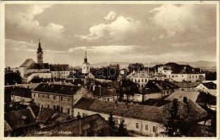 1934 Szécsény, látkép. A képeslap címzettje Novák Lajos pápai prelátus, kanonok (1842-1941)