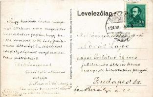 1934 Szécsény, látkép. A képeslap címzettje Novák Lajos pápai prelátus, kanonok (1842-1941)