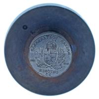 Bognár György (1944-) 1990. "Magyar Köztársaság 1956-1989. Október 23."emlékérem hátlapi verőtő (átmérő alapján az arany kivitelé? 22mm), készült az érem kibocsátásának idején a Pénzverőben