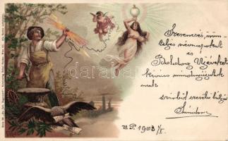 Time allegory litho s: Fr. Rösler