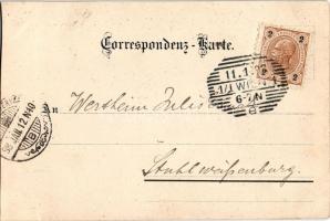 1898 Wien, Vienna, Bécs; K.u.K. Hofburgtheater / theatre. Lith. &amp; Verlag. Hch. Schlumpf No. ...