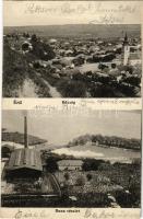 1915 Érd, község látképe, templom, Duna részlet