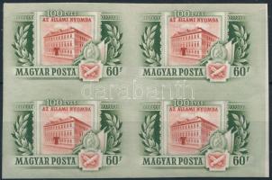 1955 Állami nyomda (I.) vágott 4-es tömb (20.000)